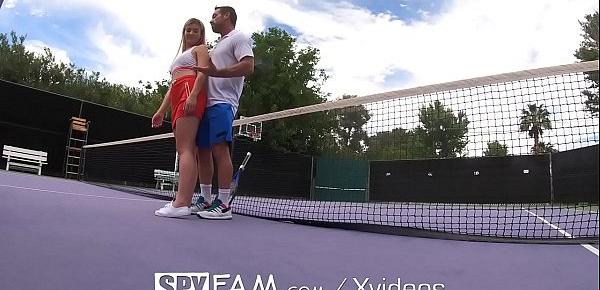  SPYFAM Step Bro Gives Step Sis Tennis Lessons & Big Dick